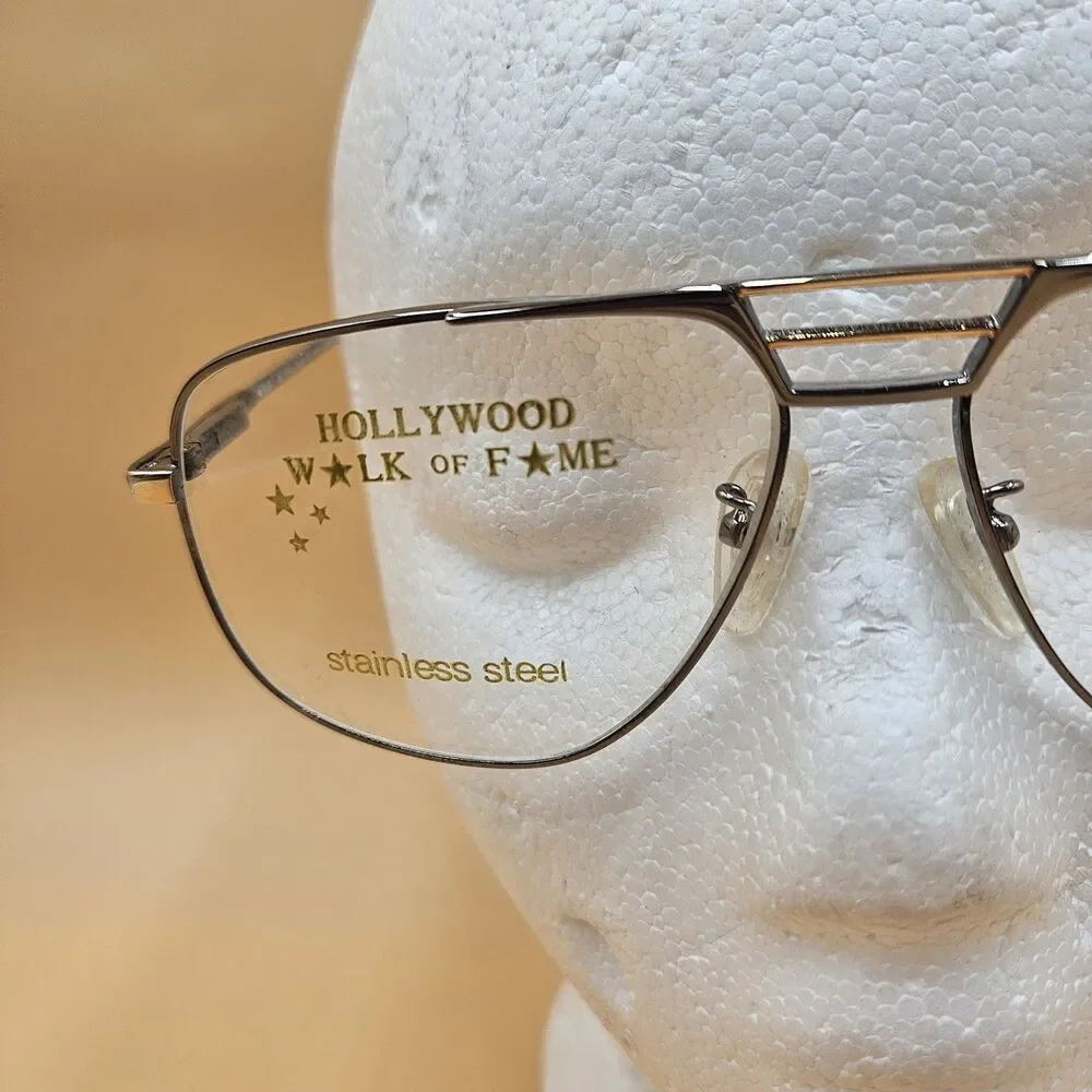 Burt Reynolds Hollywood Walk Of Fame Eyeglass Frames WF-4B Gunmetal/Gold 140mm